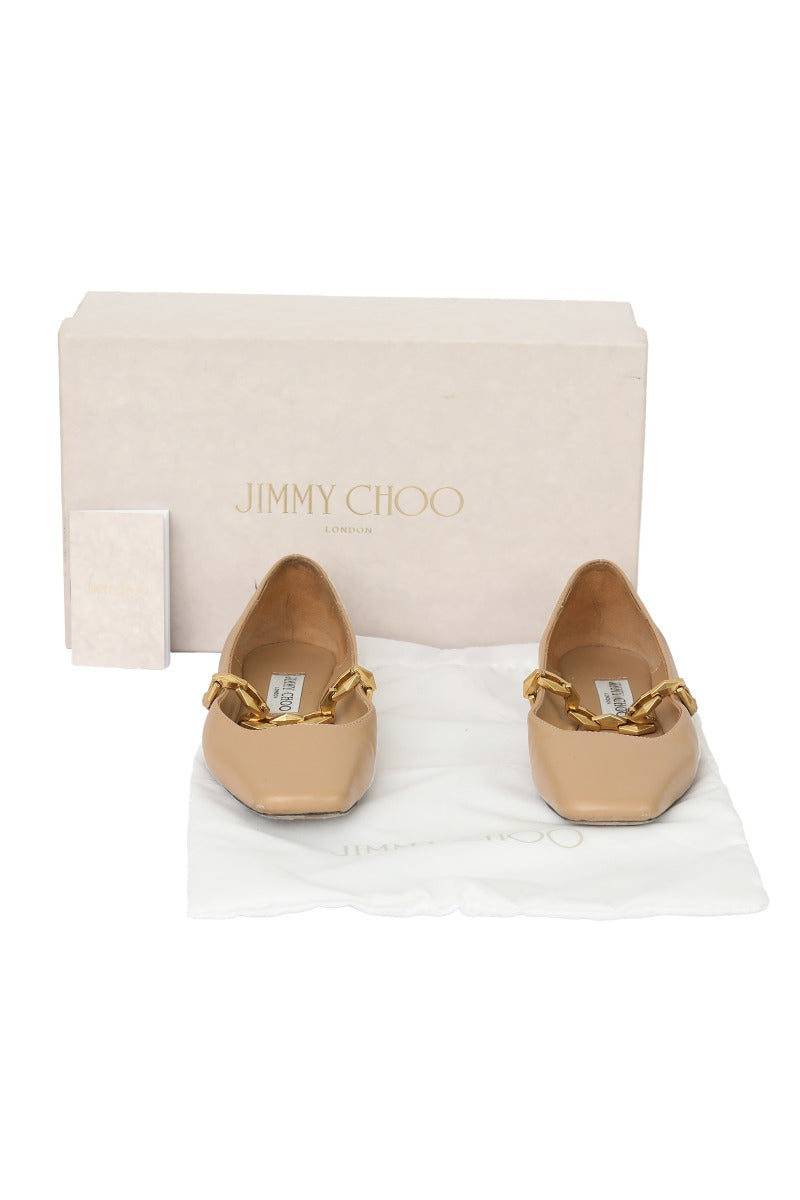 jimmy-choo-eu-35-tilda-beige-ballerina-flats