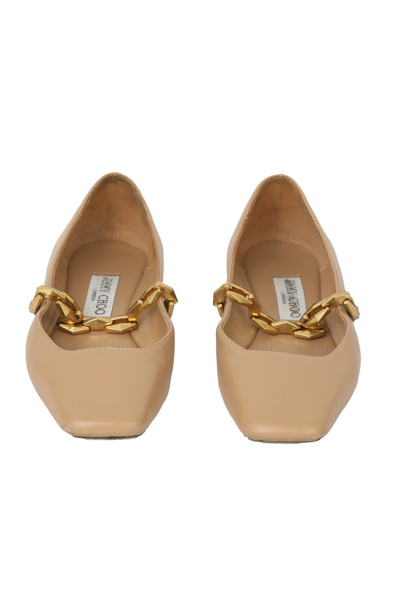 jimmy-choo-eu-35-tilda-beige-ballerina-flats