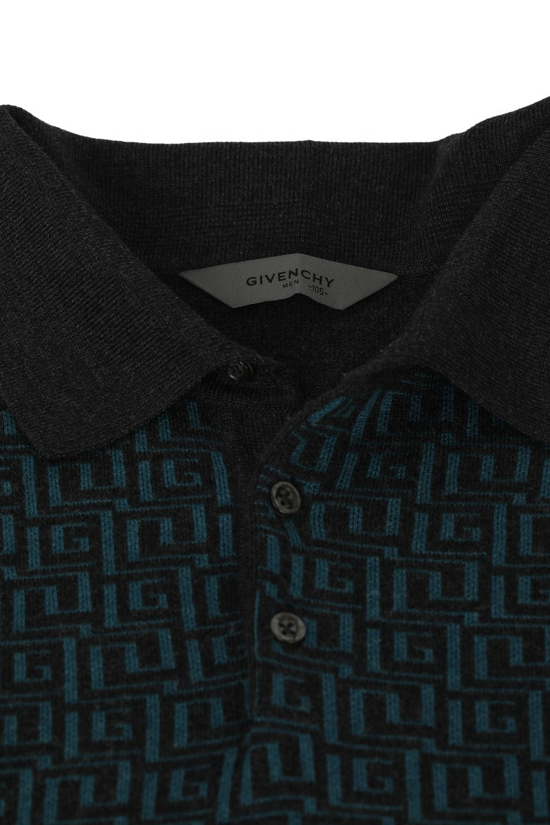 givenchy-size-105-men-s-blue-grey-polo-monogram-knitwear