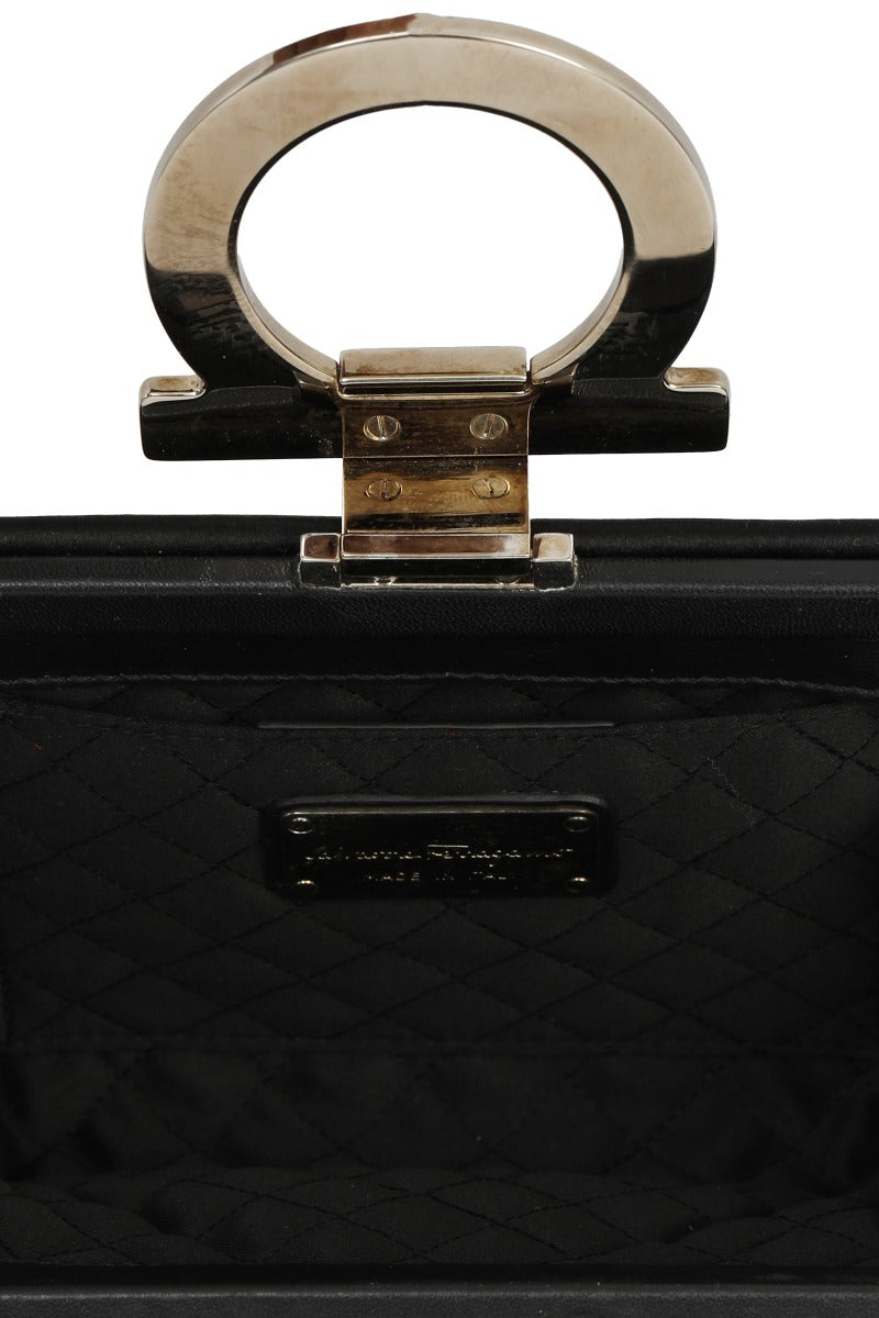 salvatore-ferragamo-black-satin-musa-evening-bag