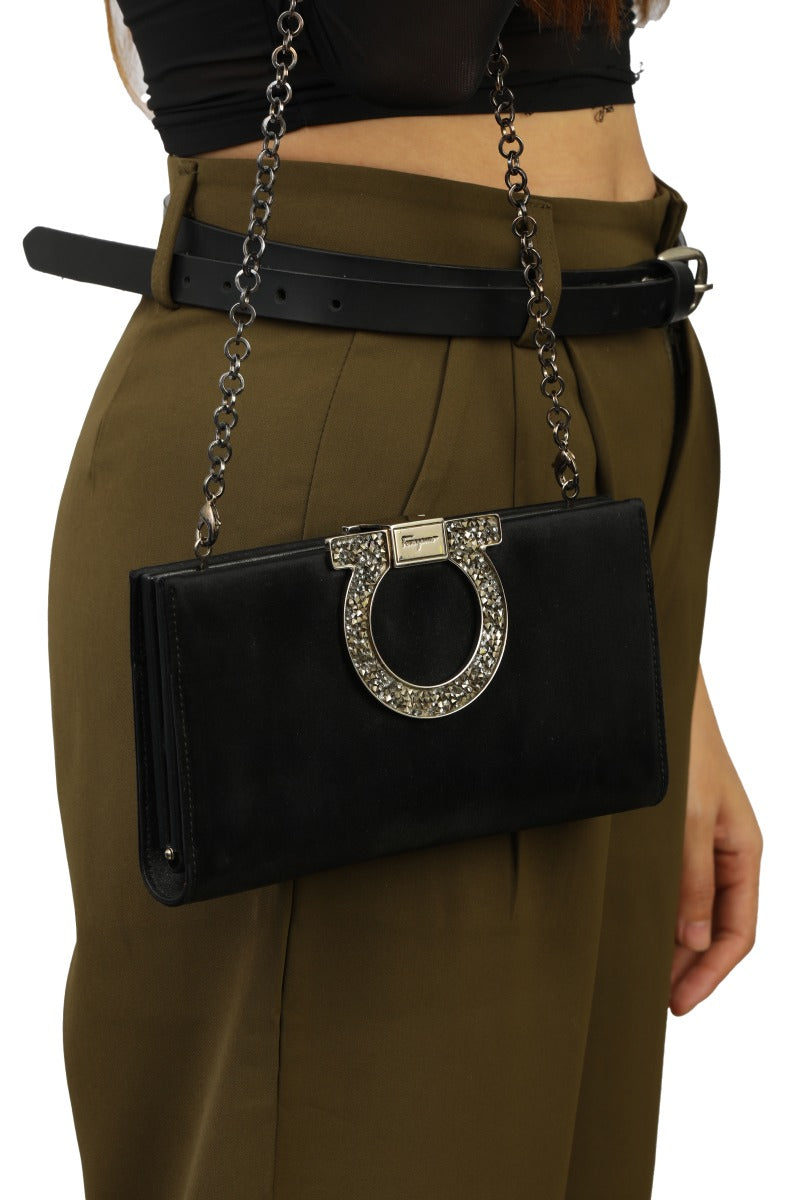 salvatore-ferragamo-black-satin-musa-evening-bag