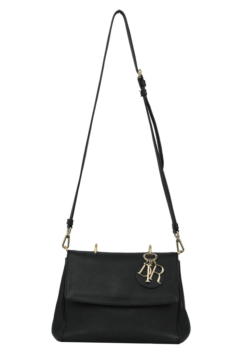 christian-dior-be-dior-black-pebbled-leather-handbag