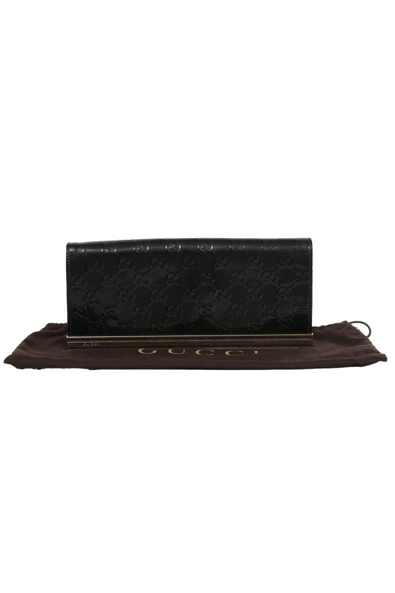 gucci-black-patent-leather-guccissima-clutch