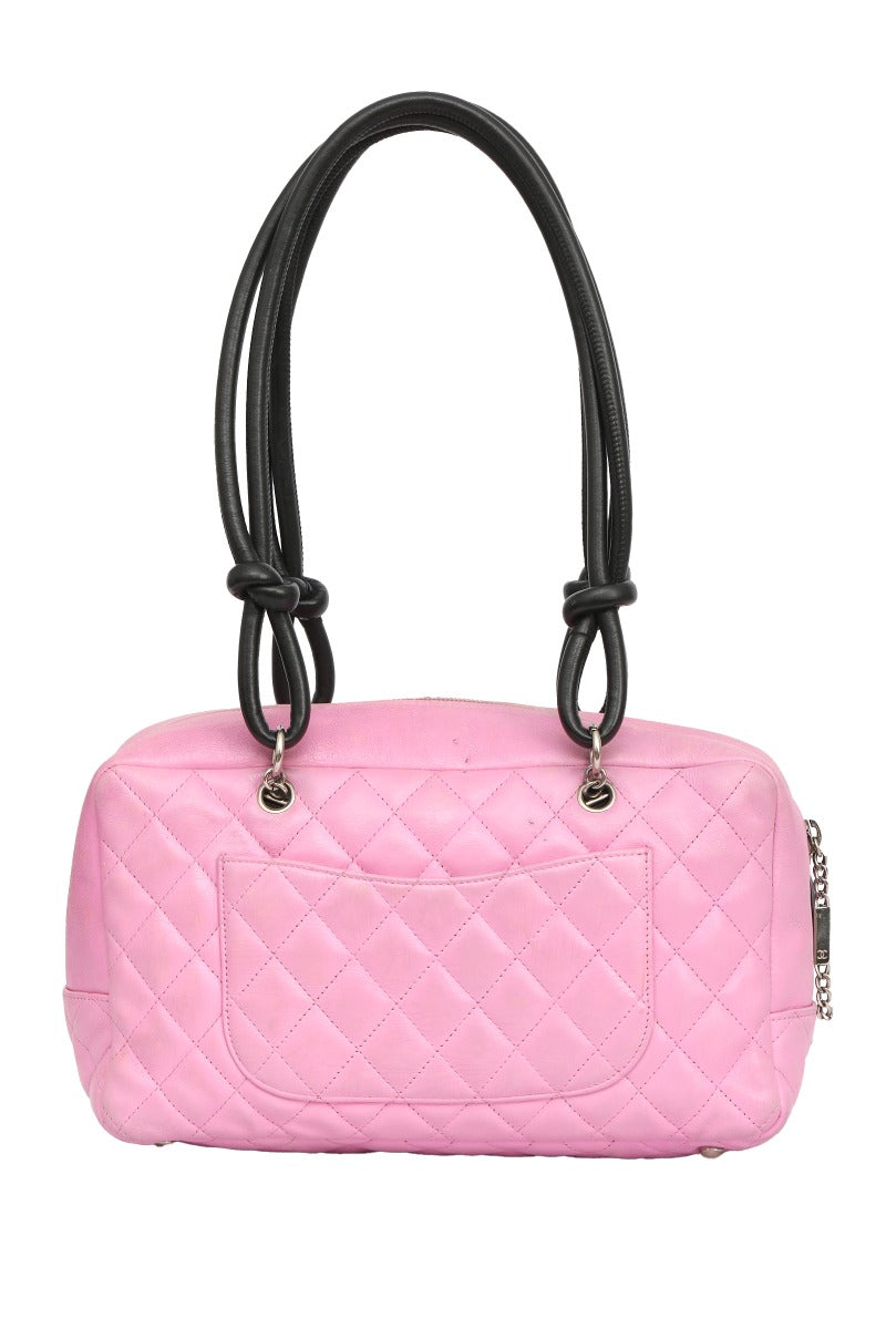 chanel-2000s-pink-cambon-line-bowler-handbag