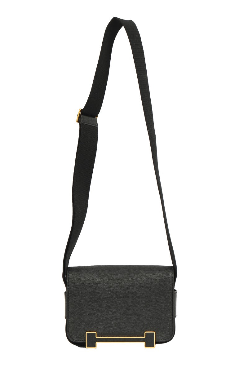 hermes-black-leather-geta-bag