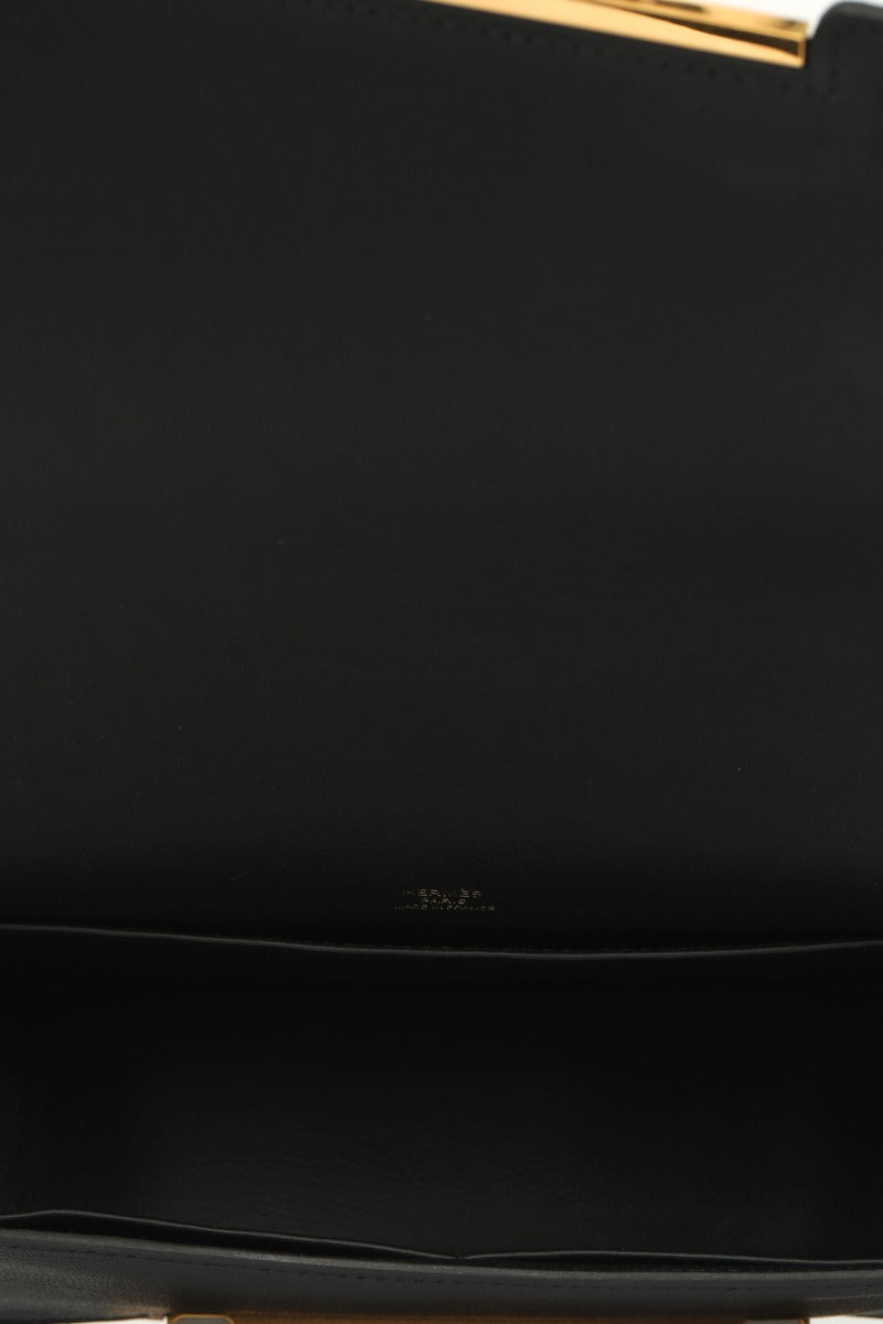 hermes-black-leather-geta-bag