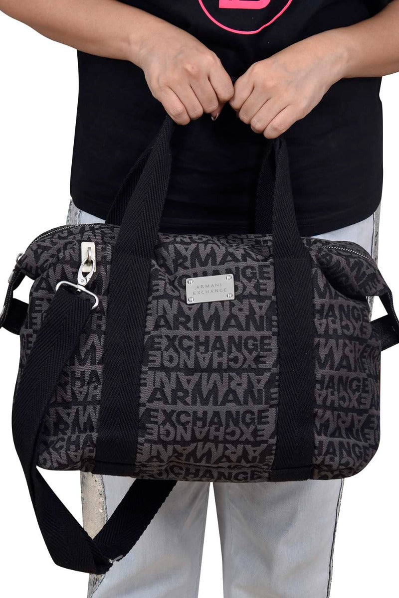 Armani Exchange Monogram Carryall Bag