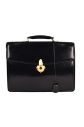 Bally Leather Lock Briefcase