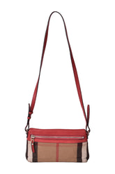 Burberry Check Candmium Farley Crossbody Bag