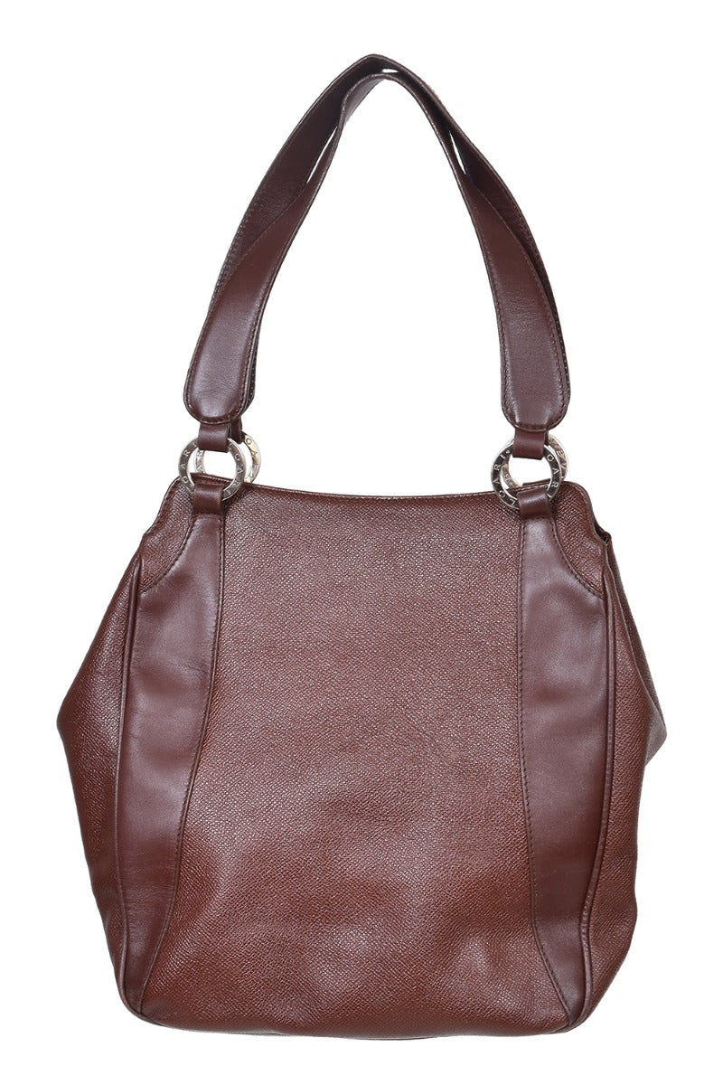 bvlgari-brown-leather-shoulder-bag