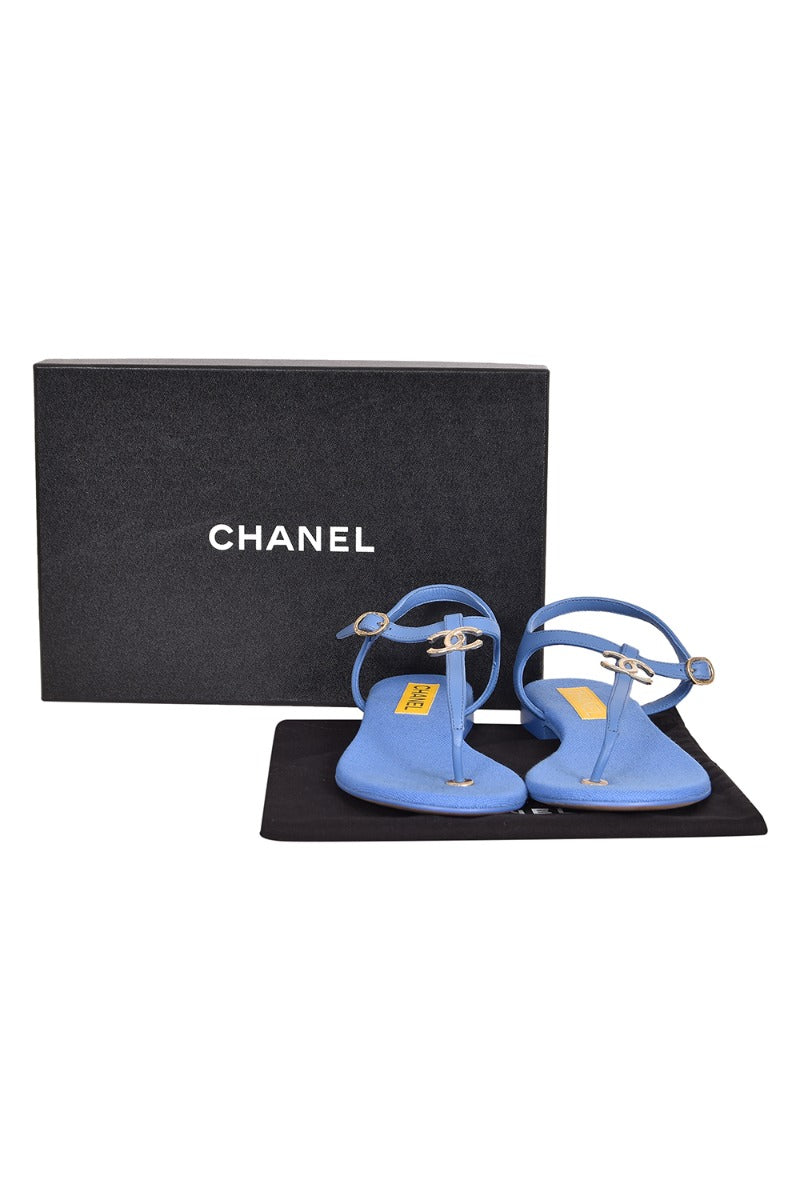 chanel-cc-buckle-solid-blue-flats