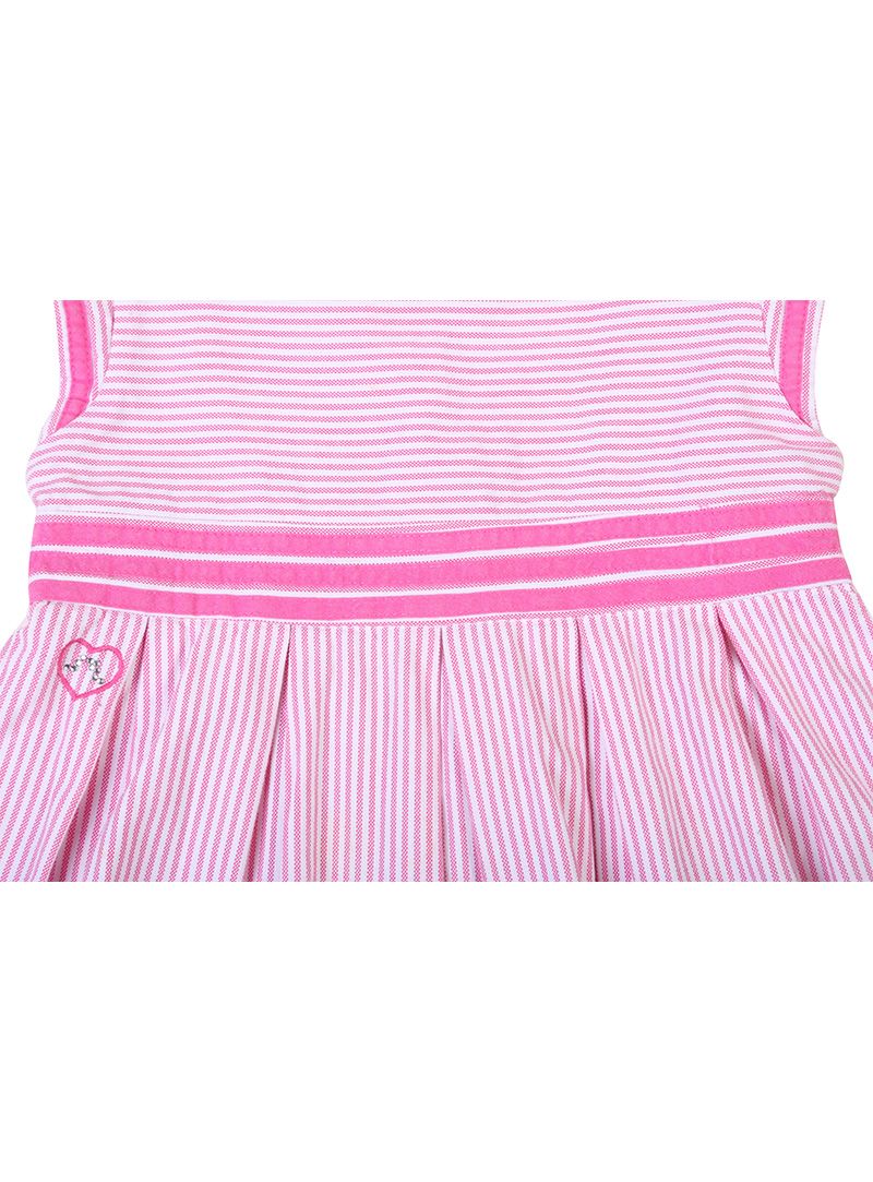 Chateau De Sable Pink & White Stripes Frock