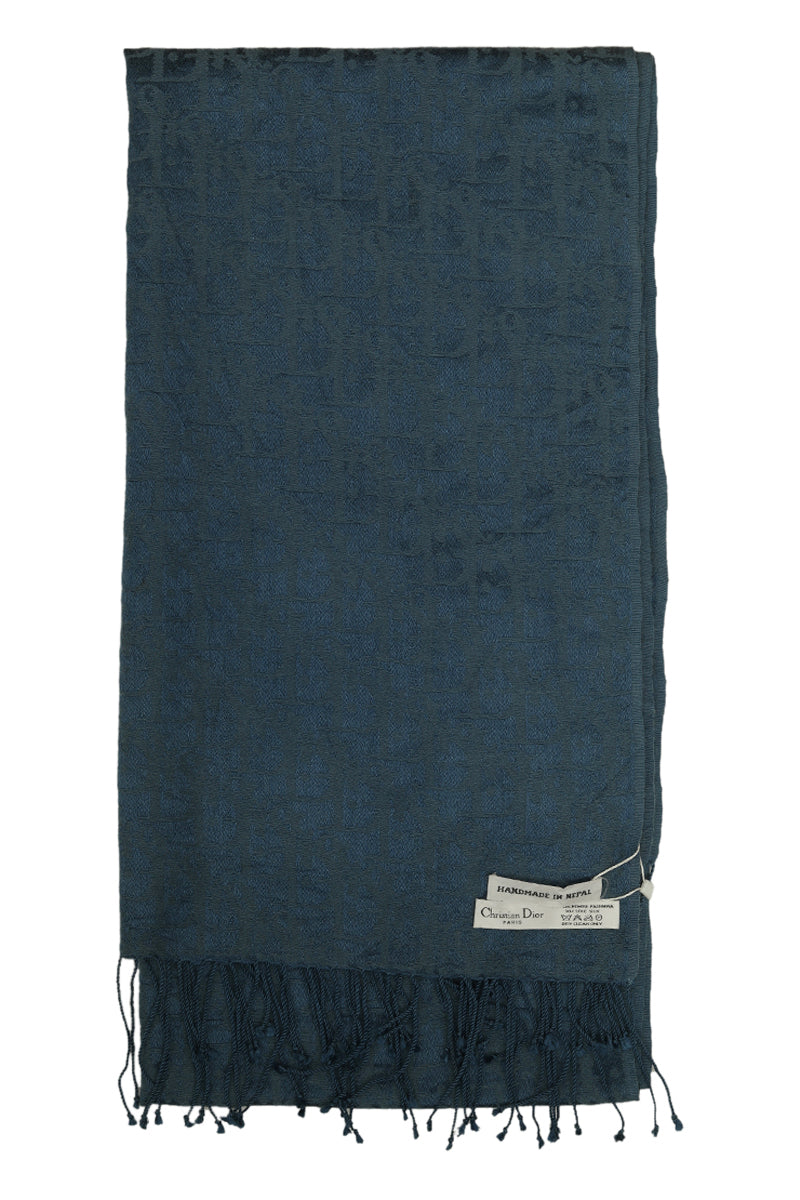 christian-dior-blue-monogram-cashmere-scarf