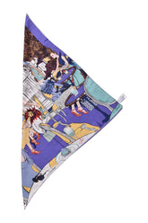 Christian Dior Lilac Printed Silk Scarf