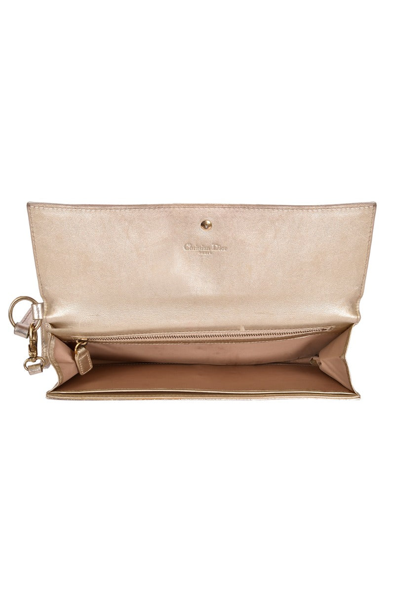 Christian Dior Metallic Monogram Wristlet