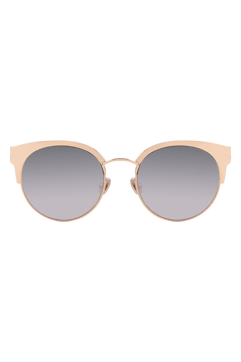 Christian Dior Mini Sup Silver Mirror Cat Eye Sunglasses