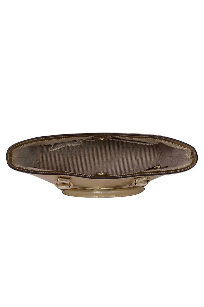 Christian Dior Oblique Metallic Gold Tote Bag
