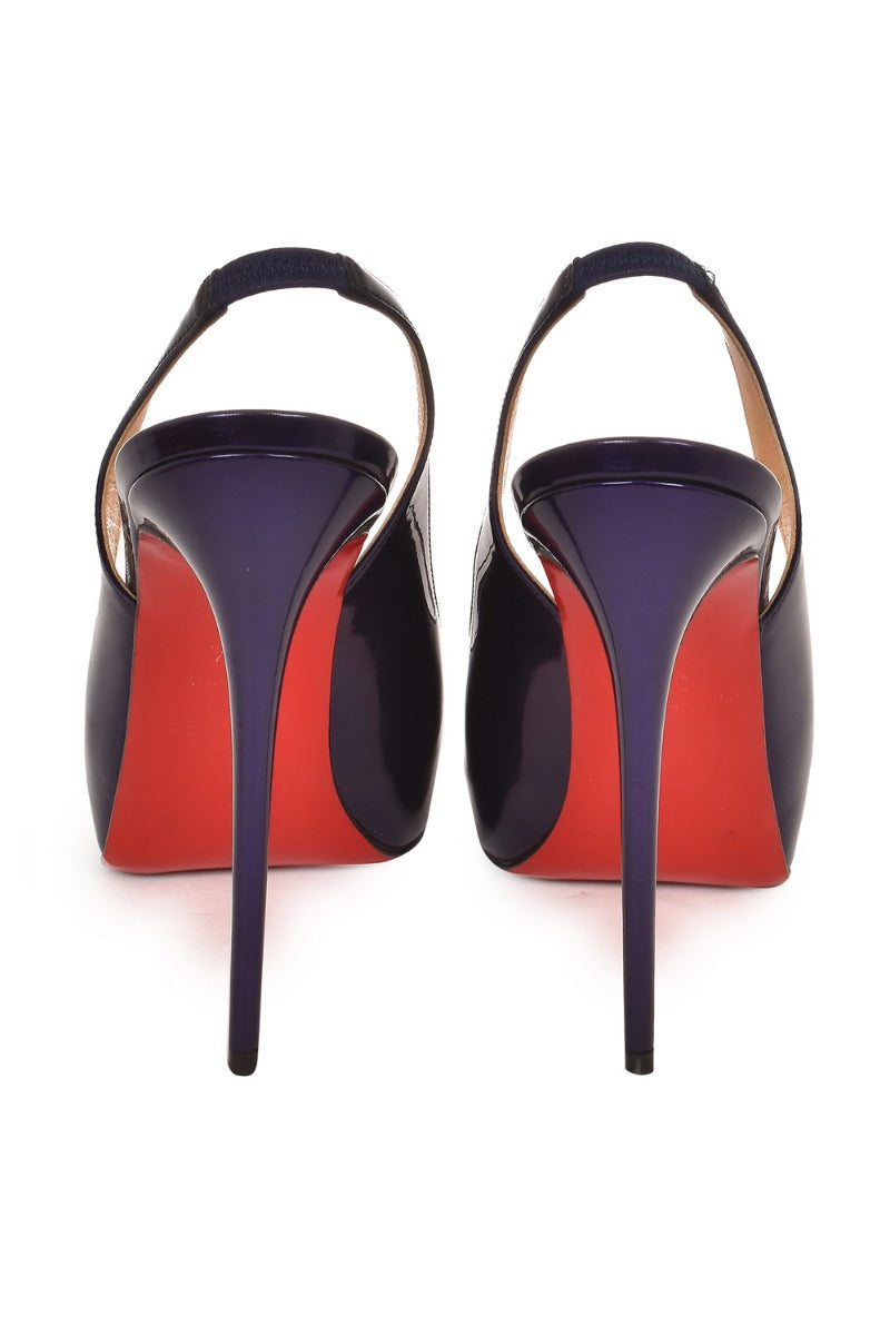 Christian Louboutin N Prive Sling Back Peeptoes
