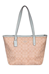 Coach Monogram City Zip Tote Bag