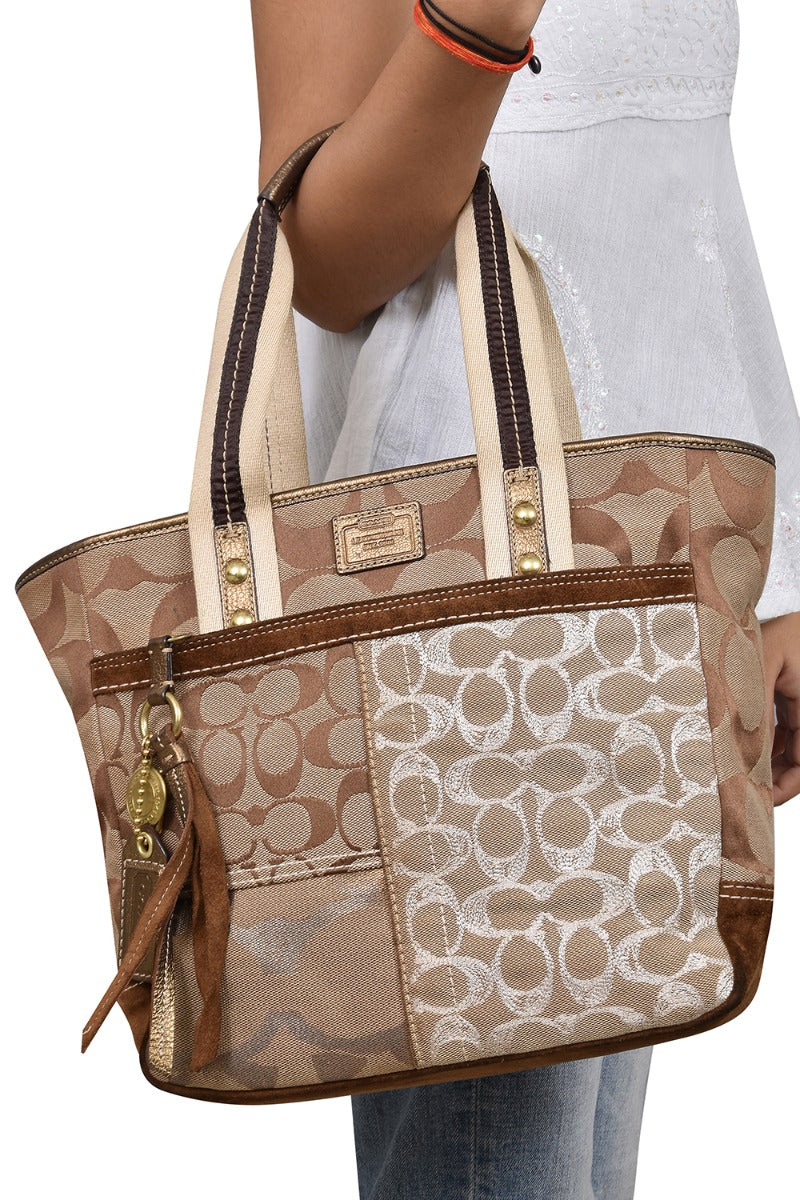 coach-signature-brown-monogram-handbag