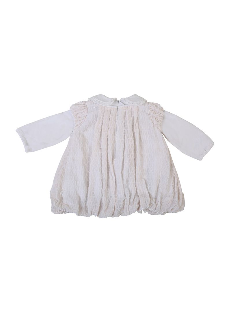 Fendi Off White Fendi Monogram Silk Dress