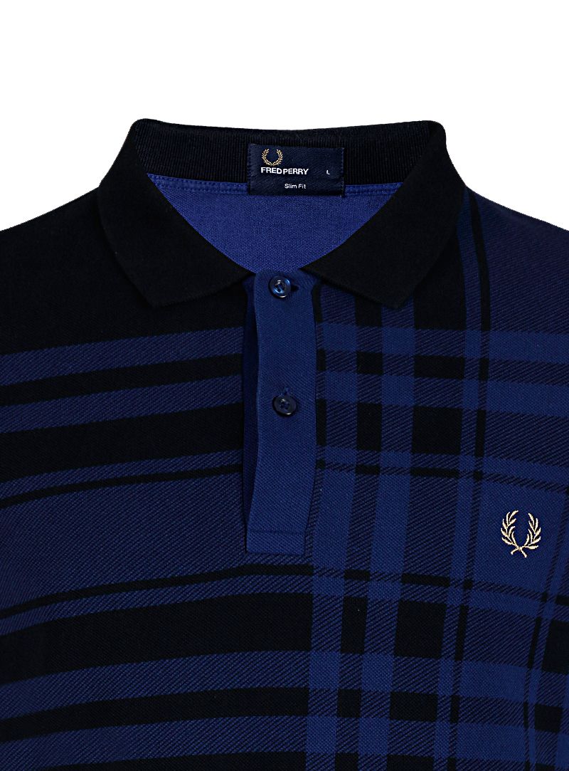 Fred Perry Blue Striped T Shirt