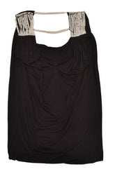 Gianni Versace Cowl Sequins Top