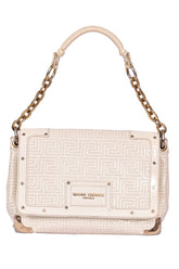 Gianni Versace Patent Leather Snap Out Satchel Bag