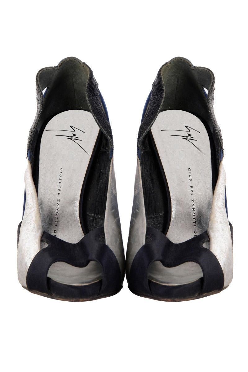 Giuseppe Zanotti Colorblockleather Peeptoes