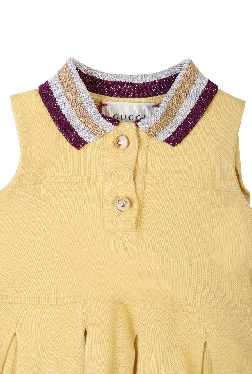 Gucci English Yellow Gg Frock