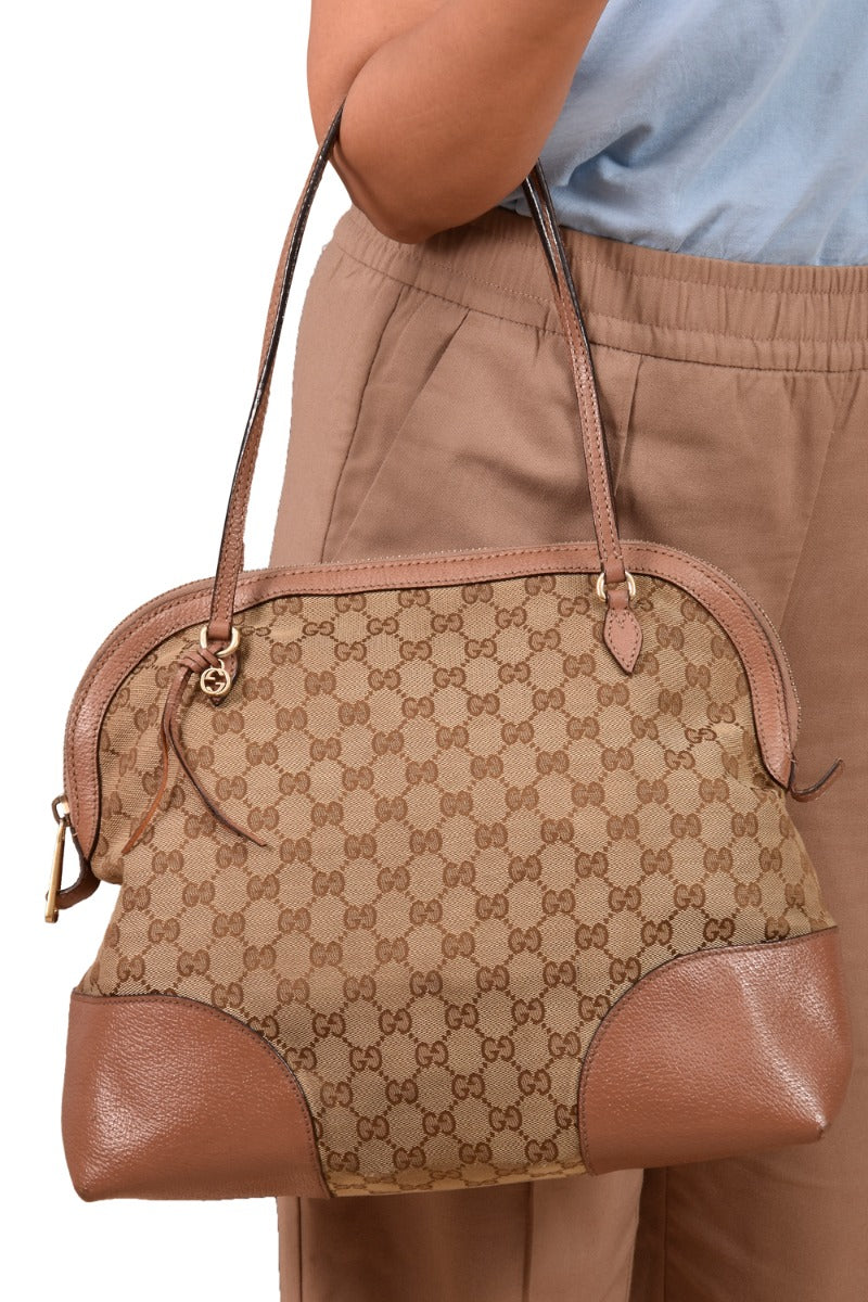 Gucci Gg Bree Dome Satchel Bag