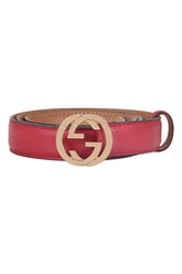 Gucci Gg Interlocking Buckle Belt