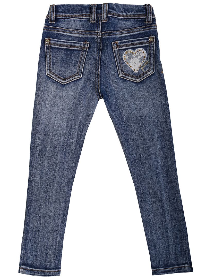 Guess Blue Embroidered Jeans