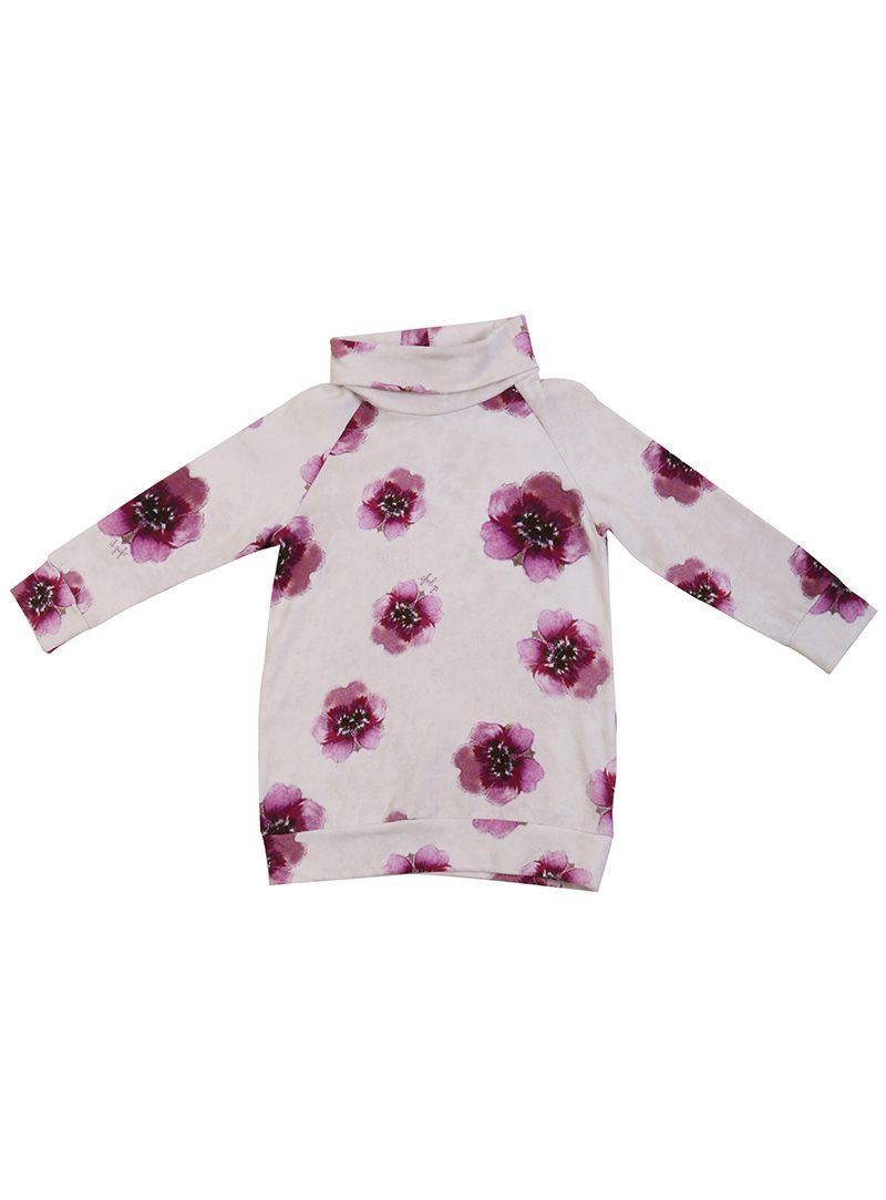 Il Gufo Off-White Floral Print Dress/Top