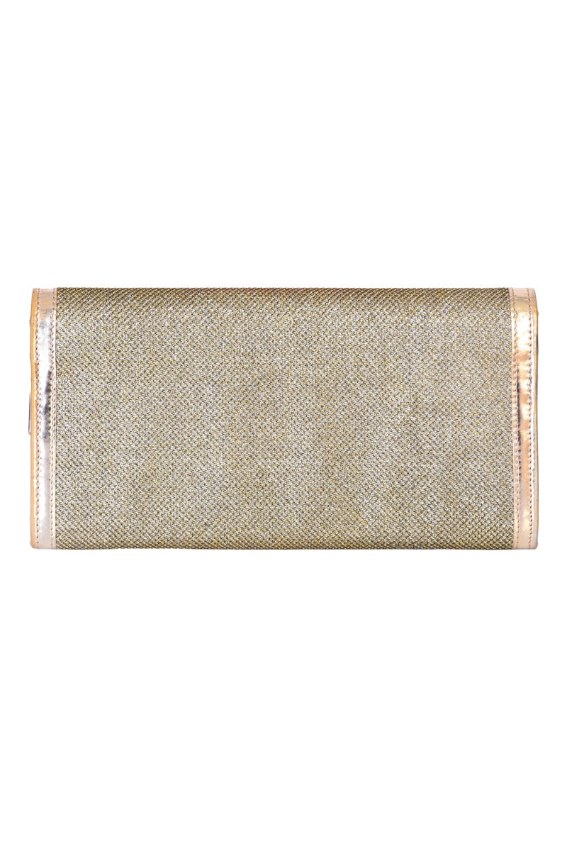 Jimmy Choo Golden Glitter Clutch