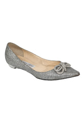 jimmy-choo-silver-glitter-ballet-flats