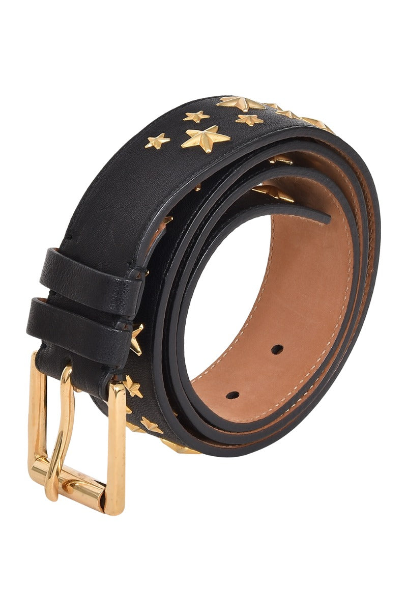 jimmy-choo-star-embellished-black-belt