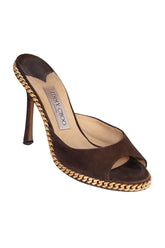 Jimmy Choo Suede Peeptoes