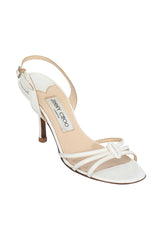 Jimmy Choo White Leather Heels