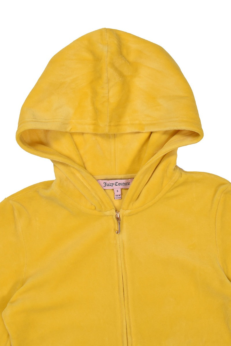 Juicy Couture Yellow Velour Track Suit Set