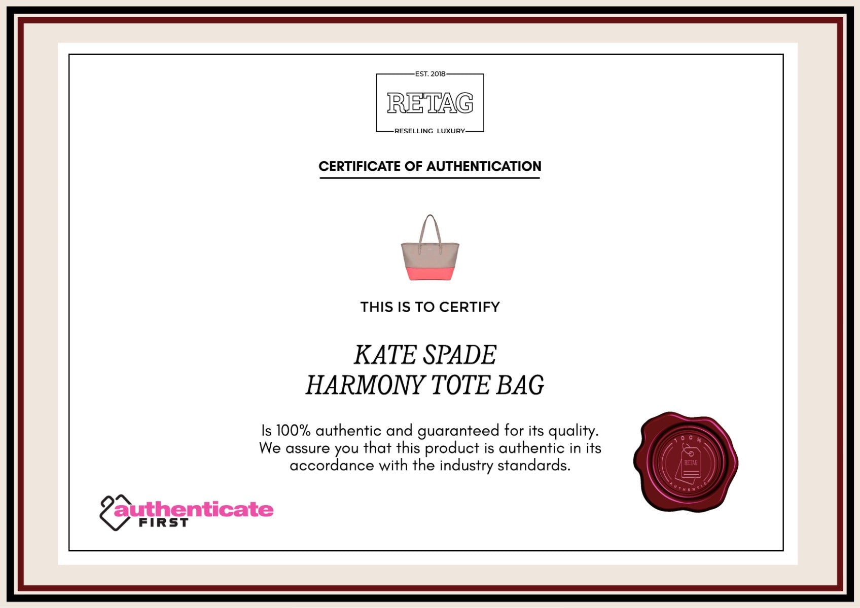 Kate Spade Harmony Tote Bag