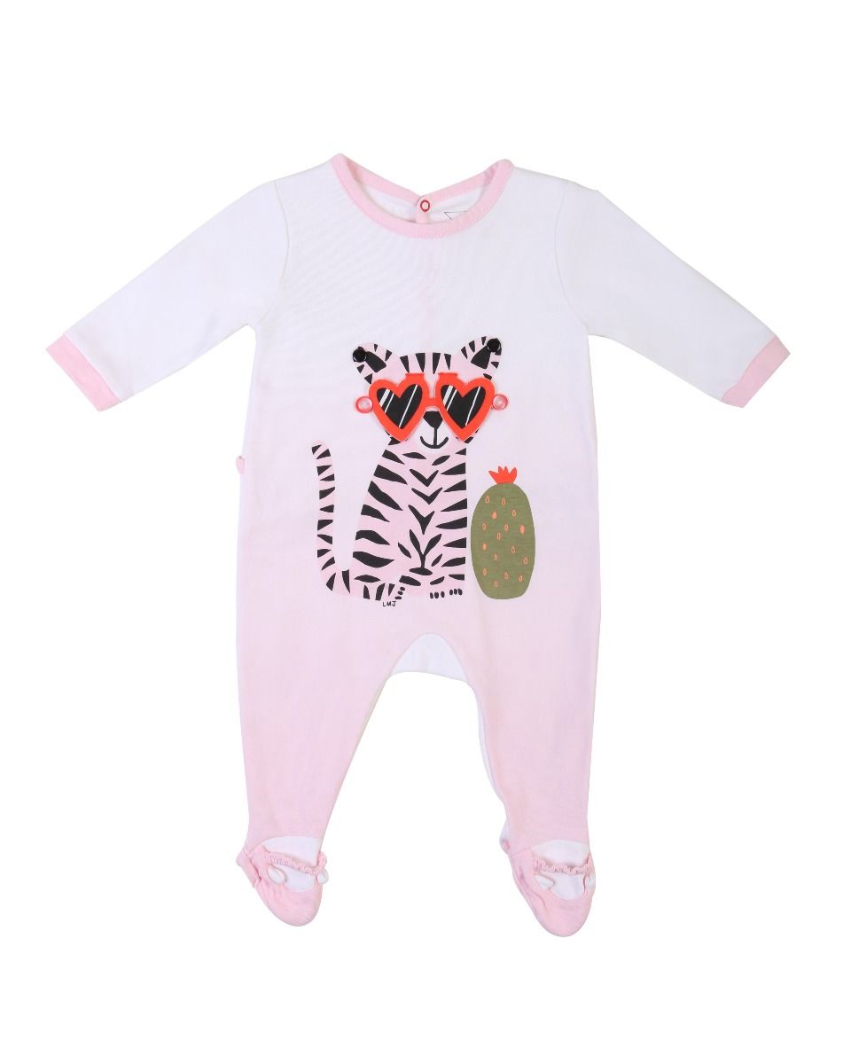 Little Marc Jacobs Baby Tiger With Sunglasses Romper