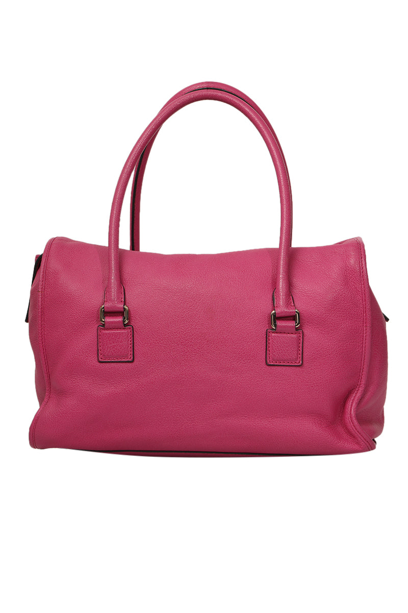 loewe-alamo-pink-leather-satchel-bag
