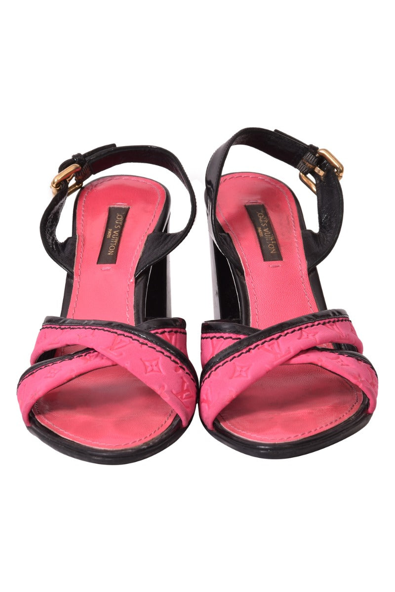 Louis Vuitton Leather Block Heels