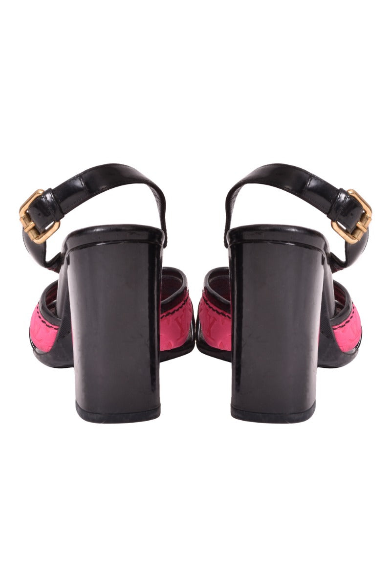 Louis Vuitton Leather Block Heels