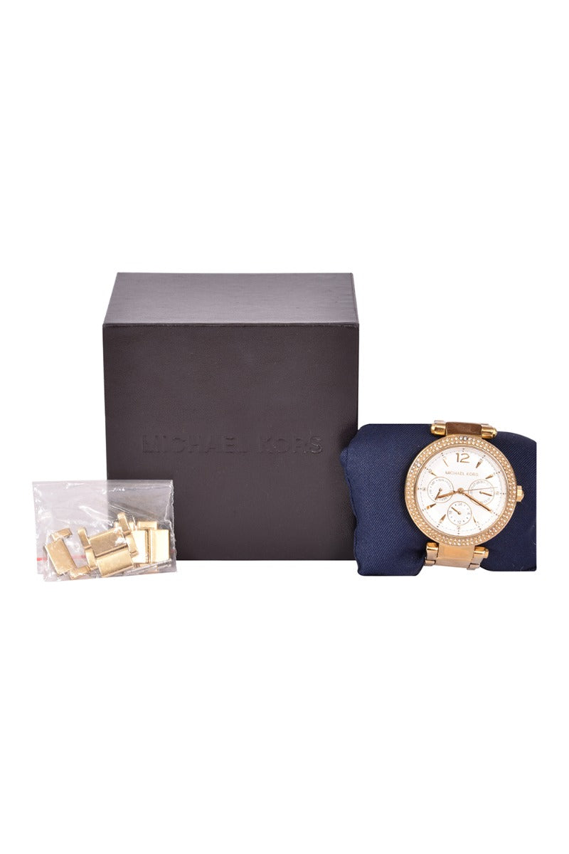 Michael Kors Parker White Dial Analog Watch
