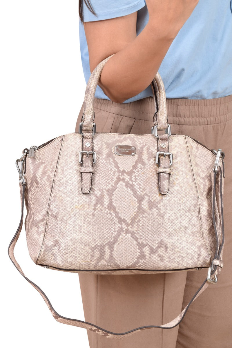 Michael Kors Snake Skin Tote Bag