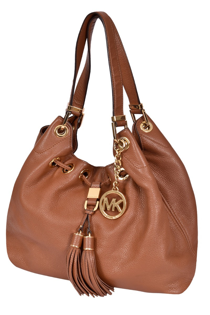 Micheal Kors Camden Leather Tassel Hobo Bag