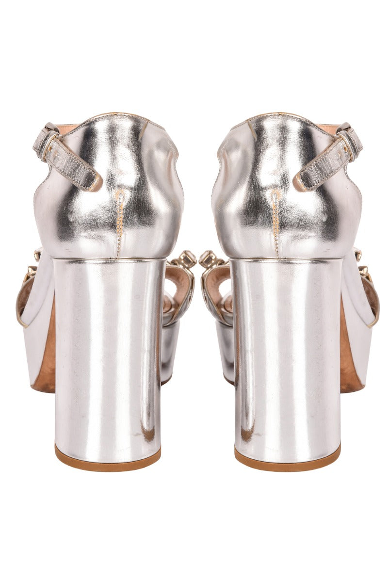 Miu Miu Jeweled Peeptoes