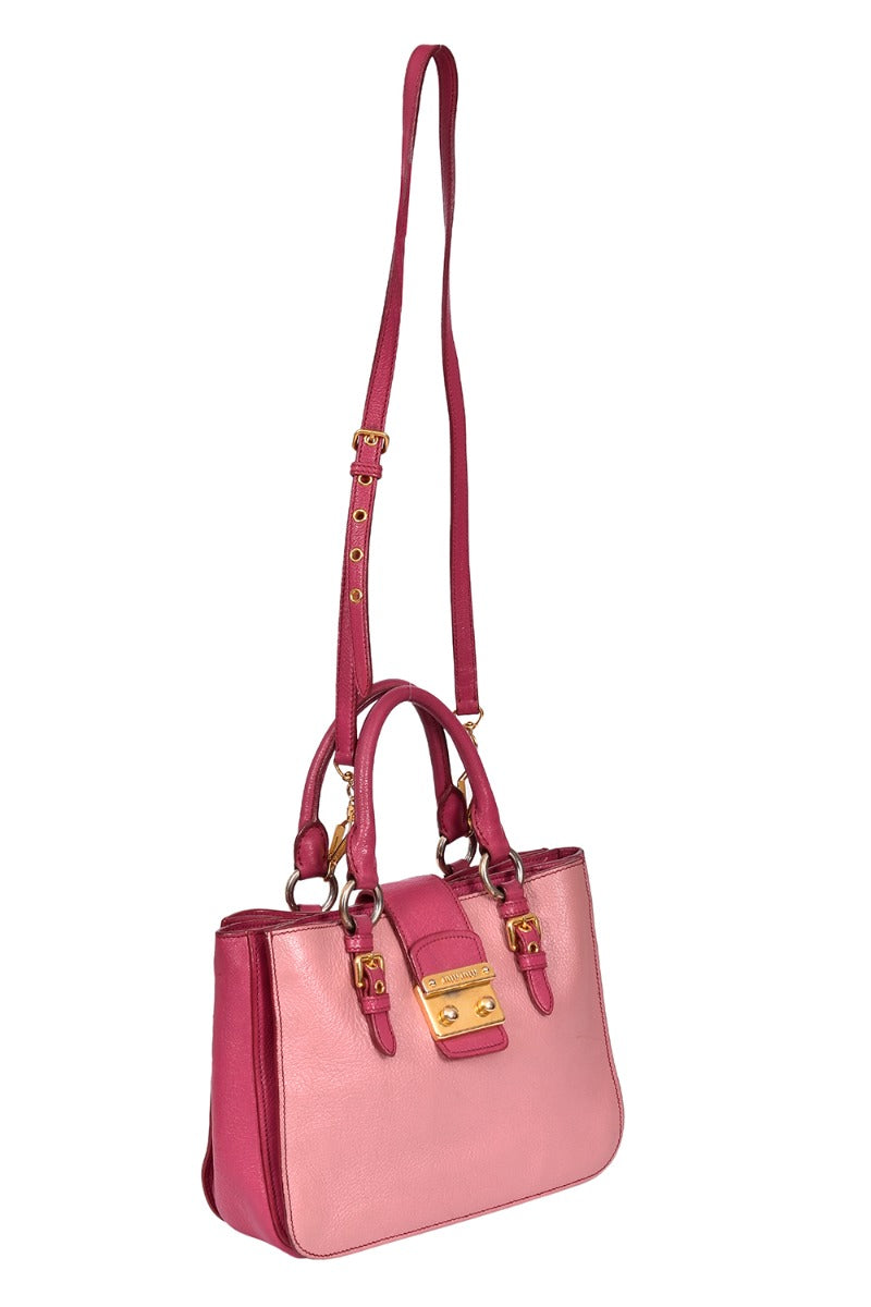 Miu Miu Madras Bi Colour Shoulder Bag